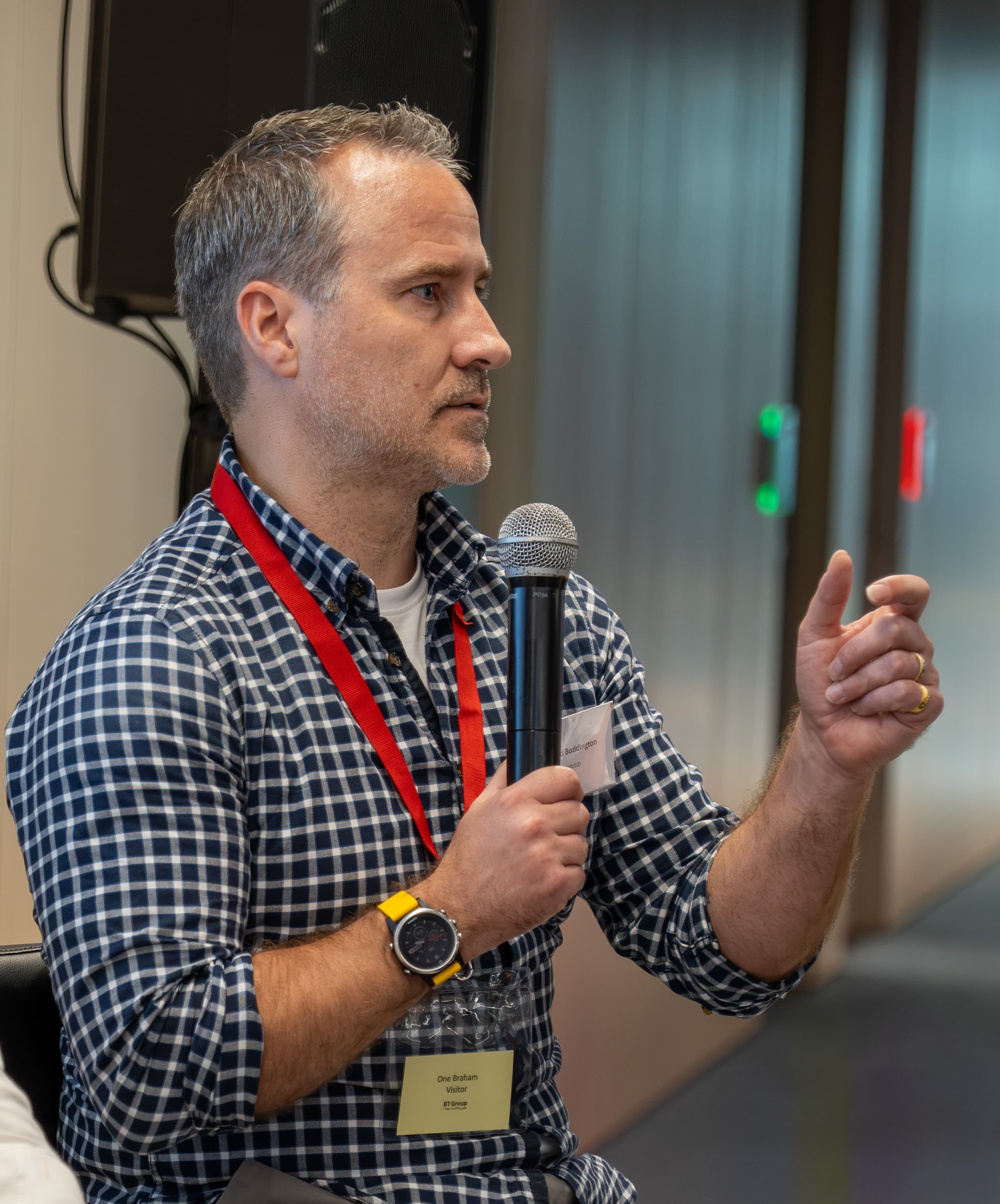 Dave Boddington from Infobip speaking at an event